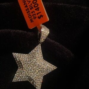 Moissanite Star Pendant